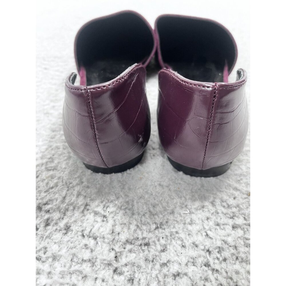 Women's Steve Madden Burgundy D'Orsay Leather Upper Flats Size 9.5 - Picture 4 of 10